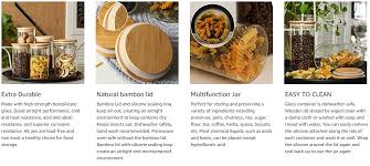 While i think bamboo is a great material for burning, it`s not going to be the best option for everyone. Coffee Bean And Kitchen Food Jar Glass Storage Canister With Airtight Seal Bamboo Lid China Glass Bottle And Glass Canister Price Made In China Com