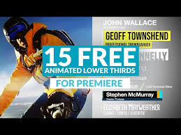 It contains 2 animated image lower thirds. 15 Free Animated Lower Thirds Templates For Premiere