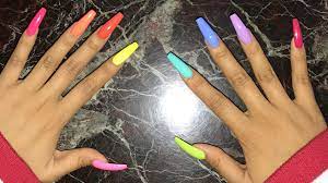 Which idea is your favorite? Pin By Nail Technician Income Ideas On Pretty Nails And Feet Mix Match Nails Coffin Nails Designs Rainbow Nails