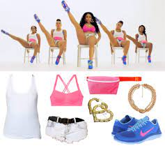 I wanted to wear a multi colored tutu and since i have been a pop star each year for halloween i decided to stick with that theme. How To Make Your Own Anaconda Dancers Group Costume Nicki Minaj Outfits Nicki Minaj Halloween Costume Halloween Outfits