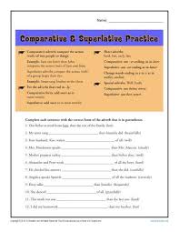 Comparative And Superlative Adverb Worksheets Superlative Adverbs Comparative Adjectives Comparative And Superlative Adverbs