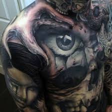Tribal bulls head taurus tattoo for men on upper arm. 51 Best Chest Tattoos For Men Cool Design Ideas 2021 Guide
