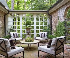 Brick Patio Brick Patios Outdoor Rooms Patio Furniture Placement