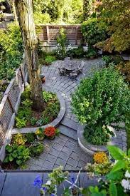 Different sized pots give the garden some interest and hide ugly areas where plants can't grow. 42 Ideas For Small Gardens Balconies My Desired Home Small Backyard Gardens Backyard Landscaping Designs Small Garden Design