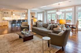open concept kitchen living room