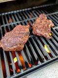 How do you cook a ribeye steak on a gas grill?