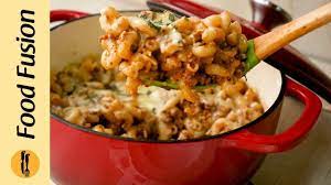 Cheesy Beef Macaroni Goulash Recipe By Food Fusion Youtube Goulash Recipes Beef Macaroni Food