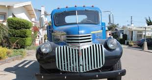 Image result for Brockway Light Blue 1946 Truck