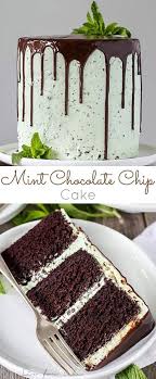 If You Like Mint You Ll Love This Cake With Layers Of Decadent Chocolate Cake Topped With A Mint Chocolate Cake Chocolate Chip Cake Recipe Chocolate Chip Cake
