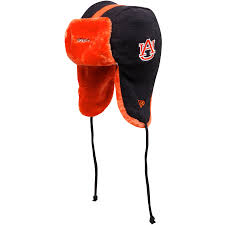 Beanies hats built for cold weather. Auburn Tigers New Era Helmet Trapper Knit Hat Navy Orange