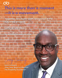 Stay Relentless!" Our Vice Chair, Larry Conaway leaves us with a message to  continue to invest in Black excellence beyond Black History Month. Read the  full letter below. #BHM #BlackHistoryMonth