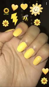 My guide to healthy nails. Yellow Aesthetic Nails Acrylics Acrylic Nails Pinterest Acrylic Nails Short Acrylic Nails