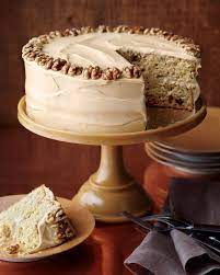 Maple Walnut Cake With Brown Sugar Frosting Recipe Desserts Walnut Cake Brown Sugar Frosting