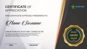 Purple and gold bordered appreciation certificate. Recognition Pack Certificate Template Discover Template