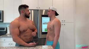 Muscle Daddy And Twink Kitchen Shenanigans
