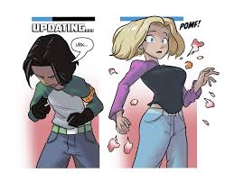 android 18 and android 17 (dragon ball and 2 more) drawn by ian_samson |  Danbooru