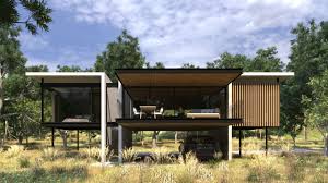 Modern Queenslander By Zauss House This Concept Utilises Concrete Panels Which The Structure Balances On Keeping The Main House Design Building Design House