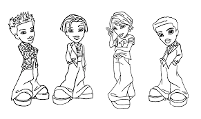 The four main dolls are named cloe, sasha, jade and yasmin. Free Bratz Coloring Pages 2016