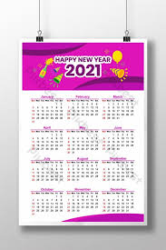 ✓ free for commercial use ✓ high quality images. Colorful One Page Wall Calendar 2021 Template Design Ai Free Download Pikbest