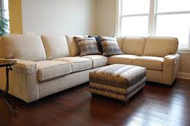 8000 Series Sectional Simple Couch Black Leather Ottoman Family Room Couch