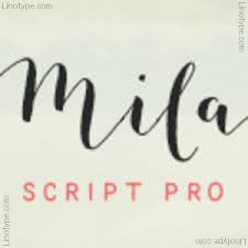 Singlesville script by font diner | category: Mila Script Pro Font Family Linotype Com
