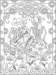 Coloring Page Gli Scheletri Canterini Cucito Creativo Libri Da Colorare Disegni Da Colorare Pagine Da Colorare Per Adulti
