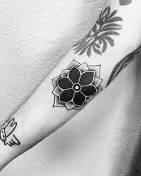 The rose is almost white with a little shade of red. Top 71 Best Tribal Flower Tattoo Ideas 2021 Inspiration Guide