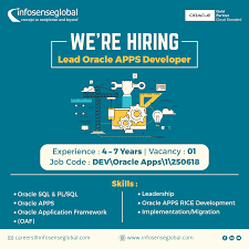 We Re Hiring Lead Oracle Apps Developer App Development How To Apply Development