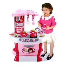 Buy Toyshine Big Size Kitchen Set Toy With Music And Lights Playing Accessories Pink Online At Low Price In 2020 Kitchen Sets For Kids Play Kitchen Sets Kitchen Sets