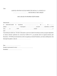 Declaratii de avere/declaratii de.آ inspectie socialأ„ brأ„sov agentia de platt sl misiune agentia judeteana pentru plأ¤ci inspectie socialأ¤ suceava este organizatأ¤. Au Aparut Formularele Necesare Pentru Somaj Tehnic Cererea Si Declaratia Pe Proprie Raspundere Pentru Firme Pfa Uri Si Ii Uri