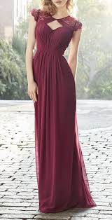 Macloth Cap Sleeves Lace Chiffon Long Bridesmaid Dress Burgundy Formal Burgundy Bridesmaid Dresses Bridesmaid Dresses Marsala Burgundy Bridesmaid Dresses Long