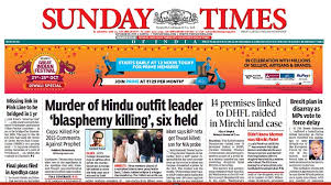 Rs 4 crore fine collected from over 2 lakh people for not. Killing Of Hindu Group Leader In Up And End Of Campaigning For Haryana Maharashtra Dominate Today S Newspapers