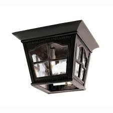 You definitely don't want to judge this light fixture by the exterior cover. 6 Outdoor Ceiling Lights Outdoor Lighting The Home Depot