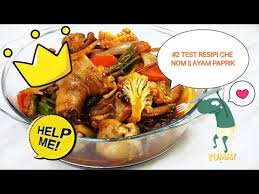 Perap ayam selama 30 minit. Video Ayam Paprik