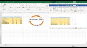 How To Link Word Document Into Excel 2016 Table Excel Words Documents