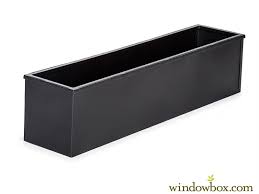 Mayne yorkshire 6' window box planter 4826. 72in Metal Window Box Liner Black Tone Finish Emilysplants Com
