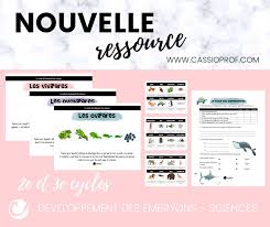 Cassioprof 2e 3e Cycles Sciences Les Modes De Developpement Des Embryons