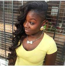 Picture Sina 100 Unprocessed Remy Human Hair Weaves Extensions Buy Link Http Www Amazo Shaved Side Hairstyles Human Hair Weave Extensions Weave Hairstyles