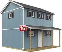 $12,762 for an installed 2 floor shed that can be finished into a tiny house. Home Depot Sundance Tr 1600 2 Story Farmhouse The New Classic Manor New Day Cabin Project Small House