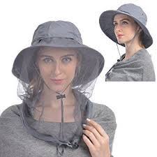 Ushake Mosquito Head Net Sun Hat Bucket Hat With Hidden Net Mesh Protection From Insect Bug Bee Mosquito Gnats For Outdoor Lover Men O Safari Hat Hats Sun Hats
