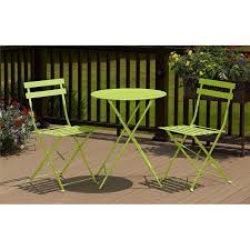 Sit Back And Relax With The Cosco 3 Piece Bistro Set With Modern Lines And Colors This Set Gives You The Opport Bistro Set Outdoor Bistro Set Patio Dining Set