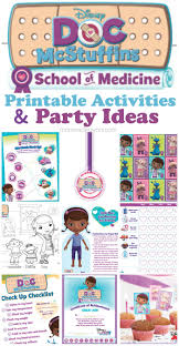 Doc Mcstuffins School Of Medicine Week Free Printables