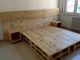 Through these steps as mentioned above, you can get a platform bed easily. Diy Queen Size Pallet Bed With Headboard Ideas Wood Pallet Furniture Wood Pallet Beds Pallet Furniture Bedroom