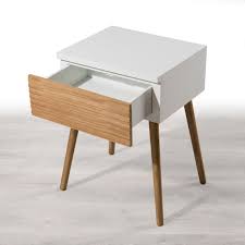 Hypnia table de chevet scandinave. Table De Chevet Design Scandinave Bois Et Blanche Pour Votre Chambre