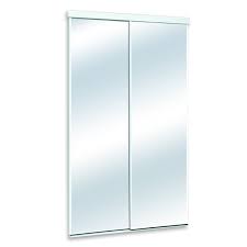 There are 2 that measure 32 x 80 x 1 3/8, there is 1 hinge right door and 1. White Mirrored Sliding Door Common 48 In X 80 In Actual 48 In X 82 In Lowe S Canada