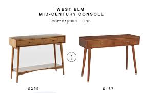 West Elm Mid Century Console Table For 399 Vs Cupertino Console Table For 155 Copyc Mid Century Console Mid Century Modern Console Table West Elm Mid Century