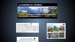 La guerra de cenepa entre perú y ecuador, en 1995, fue la última vez que se enfrentaron dos países latinoamericanos. La Guerra Dl Cenepa By Jonnathan Gudino