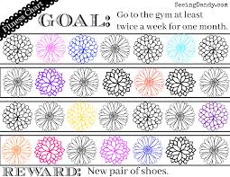 Free Printable Fitness Reward Chart Seeing Dandy