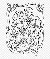 Snow white and the seven dwarfs coloring pages free. Snow White And 7 Dwarfs Coloring Pages Clipart 3521656 Pikpng