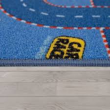 Wir werden sie nach aktivierung ihres kundenkontos umgehend informieren. Kinder Teppich Wendbarer Teppich Mit Strassen Design Und Auto Motiven In Blau Ebay